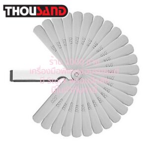 THOUSAND KS1652 ฟิลเลอร์เกจ ตั้งวาล์วรถยนต์ 0.040 - 0.630 mm, 26 ใบ