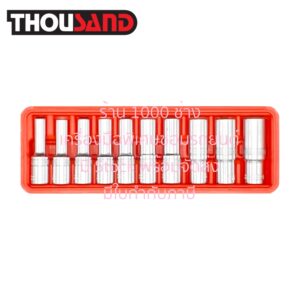 THOUSAND KS2739 ชุดลูกบล็อกท็อกซ์ E 1/2", ตัวยาว 10 ตัวชุด (8E - E24)