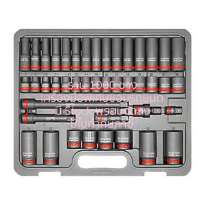 KUATEN KS2829 ชุดลูกบล็อก 1/2" x 6 เหลี่ยม 43 ตัวชุด สั้น & ยาว (8 - 32 mm)