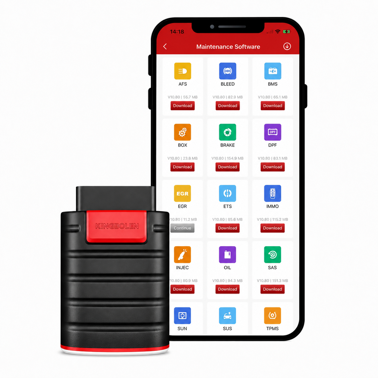 KINGBOLEN EDIAG (KS2774) เครื่องสแกนเนอร์ OBD2 วิเคราะห์เต็มระบบรถยนต์ (รองรับภาษาไทย + Update ฟรี 1 ปี)